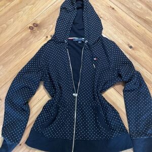 Tommy Hilfiger Navy Polka Dot Women's Hoodie